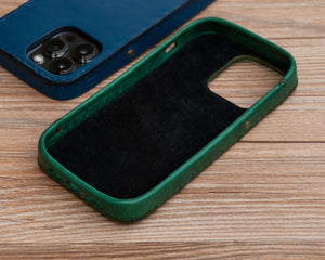 iPhone Leather Case | Handmade | Old England Green