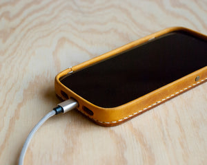 iPhone Leather Case | Handmade | Oil Wax Honey Brown