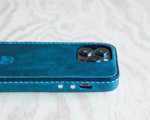 iPhone Leather Case | Handmade | Oil Wax Jeans