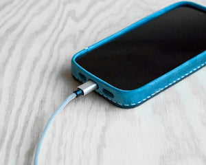 iPhone Leather Case | Handmade | Oil Wax Jeans