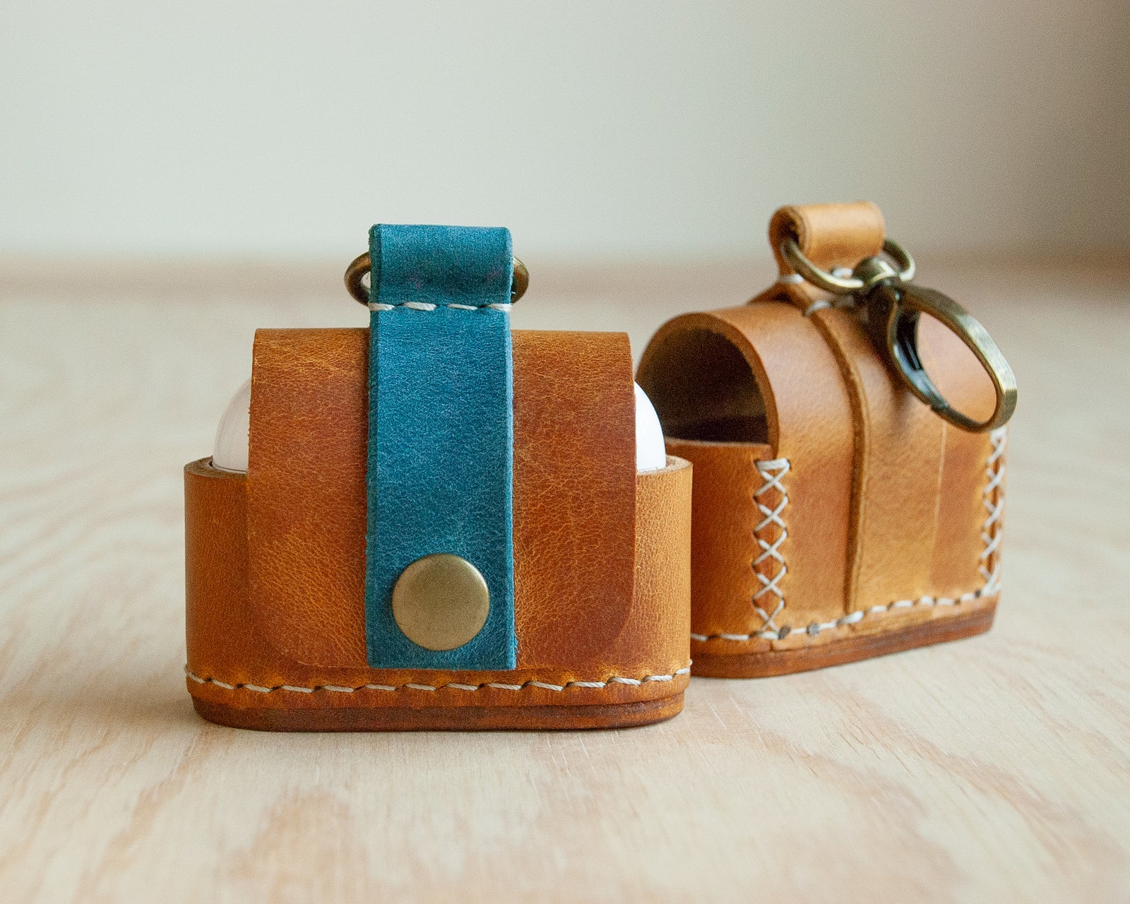Handmade leather AirPods case by TRIM, for AirPods Pro and AirPods