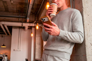 Handmade Leather iPhone Case · Honey