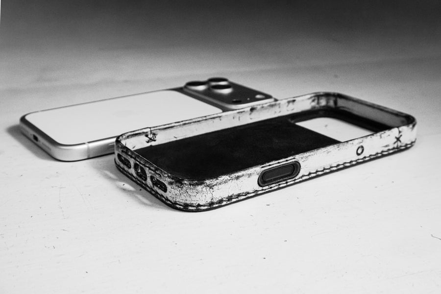 Handmade Leather iPhone Case · Phantom