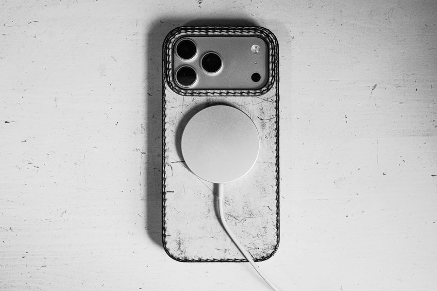 Handmade Leather iPhone Case · Phantom