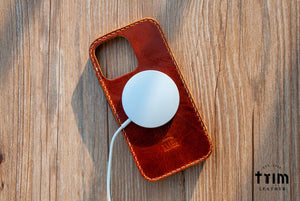 iPhone Leather Case | Handmade | Oil Wax Canyon Brown