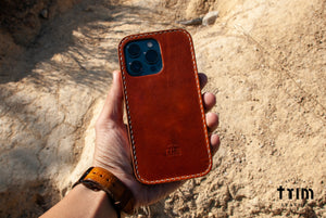 iPhone Leather Case | Handmade | Oil Wax Canyon Brown