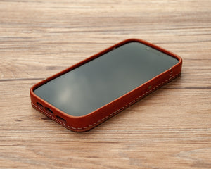 iPhone Leather Case | Handmade | Oil Wax Canyon Brown