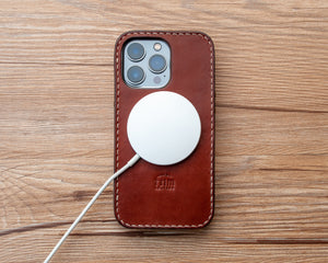 iPhone Leather Case | Handmade | Oil Wax Dark Canyon