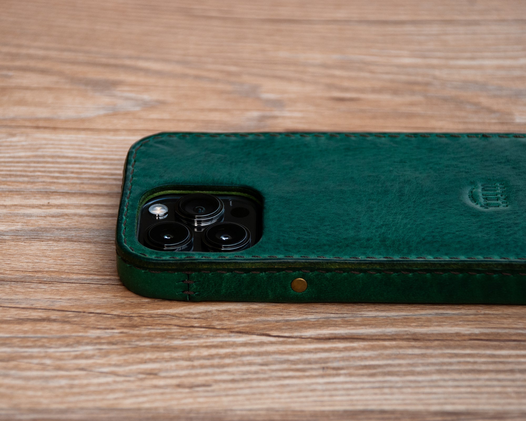 iPhone Leather Case | Handmade | Old England Green