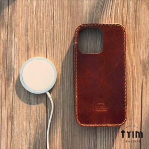 iPhone Leather Case | Handmade | Oil Wax Canyon Brown